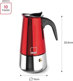 Espressomachine voor 10 kopjes, 460 ml, roestvrij staal, inductie geschikt — thumbnail 3