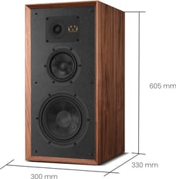 Wharfedale Super Linton Drie-weg Standmount - Kevlar Woofer - AMT Tweeter - Hoogwaardige Geluidskwaliteit - Walnoot — thumbnail 4