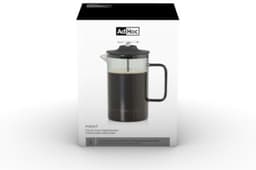 AdHoc Cafetière Impact - French Press - 600 ml - Borosilicaatglas - RVS Filter - Grijs — thumbnail 5