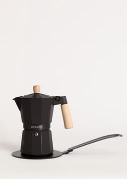 CREATE - Italiaanse koffiezetter - Zwart - Met inductieadapter - 9 kopjes / 450ml - THERA MOKA RETRO — thumbnail 1