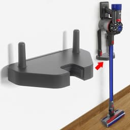 Stofzuigerstandaard - Universele muurbeugel voor V10, V7, V6 en andere stofzuigermodellen - Grijs — thumbnail 1