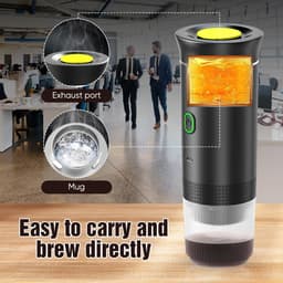 Milova Draagbaar koffiezetapparaat - Voor onderweg - Capsule koffie - Oplaadbaar - 3 in 1 - Koffiemachine - Espresso - Nespresso - Dolce Gusto — thumbnail 4