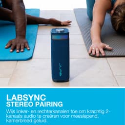 JLab Jbuds Bluetooth Speaker Draadloos - Draagbare Muziekbox - 12 uur Batterijduur - 30 Watt - Bass Boost - IPX6 Waterproof - Multipairing - Instelbare Party Lights - App Equalizer - Blauw — thumbnail 5