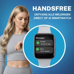 Cinturio SQ1 Grey - Smartwatch voor heren en dames - Sporthorloge – beschikbaar in 4 kleuren — thumbnail 5