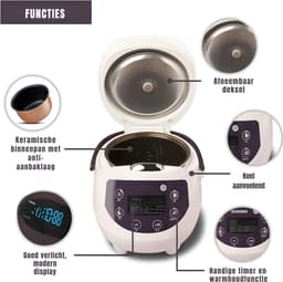 MMP® Multicooker - Multicookers - Grijs - 32cm x 23cm x 22cm — thumbnail 4