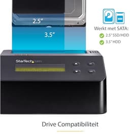 Standalone HDD/SSD Eraser met USB 3.0 - 9 Veiliginspanningsmodi en LCD-display — thumbnail 5