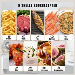 RWB® Airfryer XXL - Mini-oven - Heteluchtfriteuse - 12L - 12 Programma's — thumbnail 5