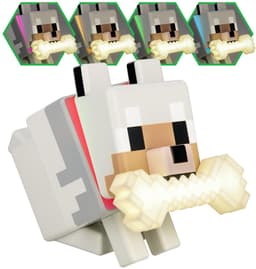 Minecraft Wolf GloBuddies 3D Kleur Veranderend Licht, Officieel Gelicentieerde LED Nachtlamp, Tik om Kleur te Veranderen, Gaming Merchandise, Op Batterijen Aangedreven – Paladone — thumbnail 5
