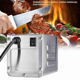 Elektrische barbecue op standaard met windscherm en temperatuurregeling — thumbnail 3