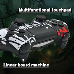 Namajunas - Draadloze Controller geschikt voor PS4/Pro/Slim/PC - Bluetooth gamepad - Geschikt voor Playstation 4 -Zes-assige sensor - LED-lichtbalk en touchscreen-functionaliteit - Audio Jack Input - Gaming Accesoires — thumbnail 4