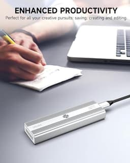 Externe harde schijf NVMe 2 TB - 3000 MB/s, Thunderbolt 3, USB-C, SSD M.2, Geïntegreerde koelventilator — thumbnail 5