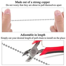 2 Stuks Plafond Ventilator Trekketting - Zilver — thumbnail 3
