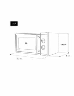 Compacte Magnetron en Grill 2-in-1 met 23L Capaciteit en 9 Programma's — thumbnail 4