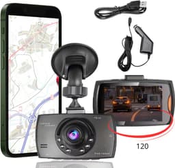 Auto Dashcam 120° Full HD met Nachtzicht, Bewegingdetectie & G-sensor – FHD Rijcamera — thumbnail 1