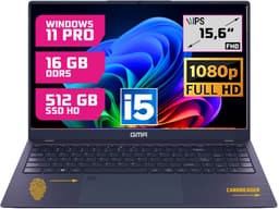 GMR Laptop 15.6 Inch Full HD IPS | Intel Core i5 | 16GB DDR5 RAM | 512GB SSD | Windows 11 Pro | Zakelijke Laptop | Studenten Laptop | Werk Laptop | Thuiswerk Laptop | Office Laptop | Notebook — thumbnail 1