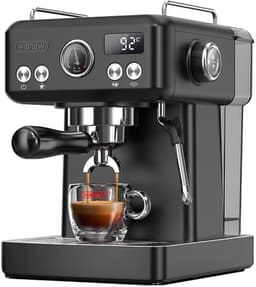 HiBREW H10A Halfautomatische Espressomachine – 19 Bar – Programmeerbaar – Krachtige Stoomfunctie – Thermoblok Verwarmingssysteem — thumbnail 1