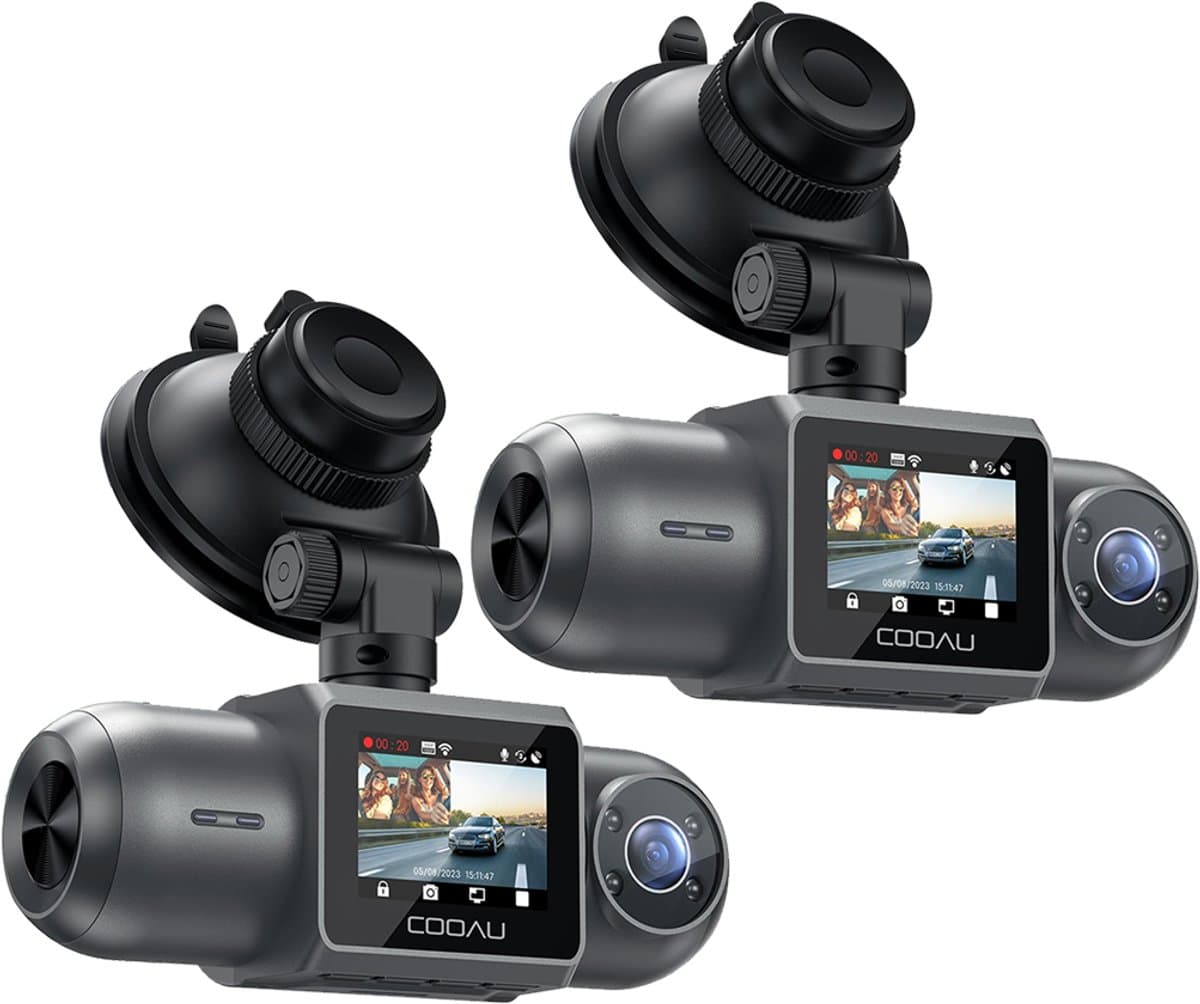D30S Dashcam - Ultra 4K resolutie - 170 graden kijkhoek - Wifi - Gps - FullHD resolutie - Night vision - Parkeerbeveiliging - 1,5 inch Ips Lcd - dashcam voor auto - 170 + 150 graden kijkhoek - G Sensor - Loop opname - Full HD achter camera - 2 stuks — afbeelding 1