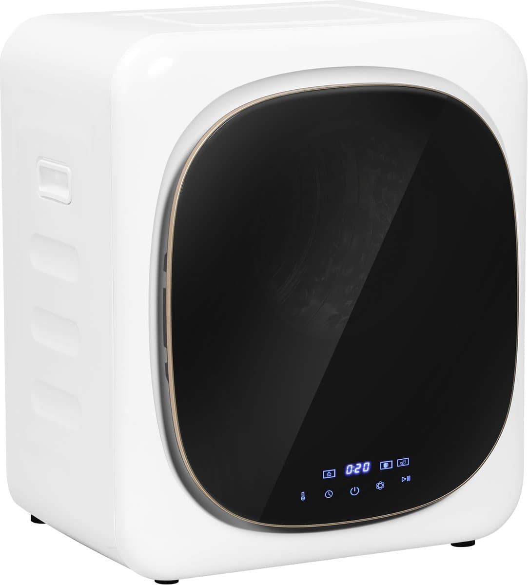 HOMCOM Wasdroger Roestvrij staal, ABS 48L x 40B x 56H cm Wit — afbeelding 1