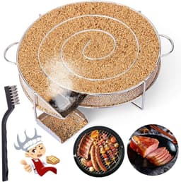 GELLDG Ronde rookoven - Rookoven - Vleesrookbox - Geschikt voor kogelgrills - Roestvrij staal — thumbnail 1