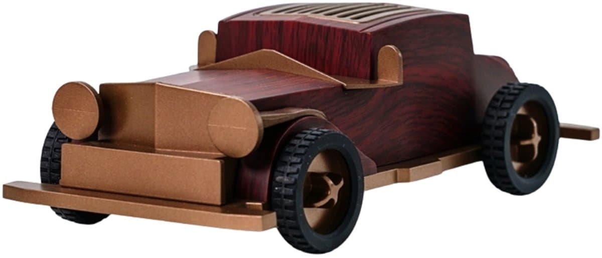 Retro Car Bluetooth Speaker - Vintage Auto Design - Bluetooth 5.3 - FM Radio - 5W - USB-C - TF-kaart - USB - AUX - Houtlook — afbeelding 1