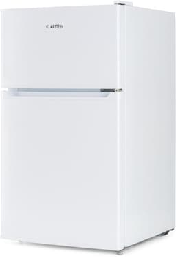 Klarstein Koelkast Big Daddy - met vriesvak, koel-vriescombinatie, stille koelkast, LED, 87 liter: 61 liter koelgedeelte en 26 liter vriesgedeelte, wit - Vrijstaand - Compact - Mini Fridge - Compact Koelkast - Kleine Koelkast — thumbnail 1