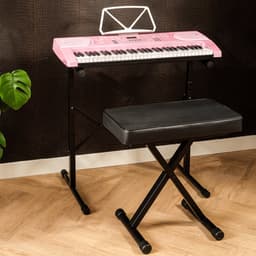 Keyboard 61 toetsen - Met gratis lessen - Fazley FKB-050-P - Roze — thumbnail 5