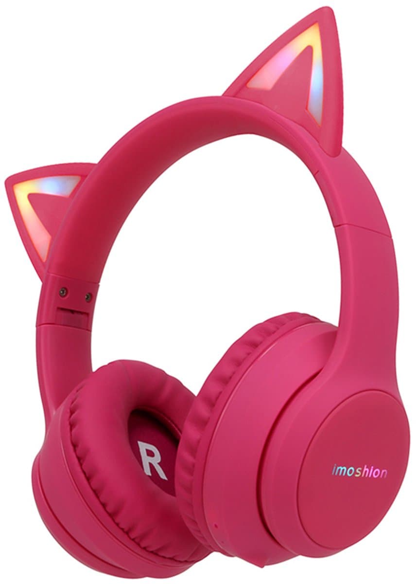 imoshion Kinder Koptelefoon Kattenoortjes - Bluetooth en Decibelbegrenzer - Draadloze Koptelefoon Kinderen — afbeelding 1