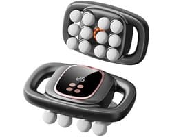 Massage Gun 12 koppig – Infrarood Massage apparaat met 30 Snelheden – Deep Tissue & Sport Massage Pistool – Professioneel Ontspanningsapparaat