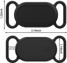 Siliconen hoesje geschikt voor Samsung Galaxy SmartTag 2 - Siliconen - Groen - Trackerhouder voor halsband - Tag hoesje - CHPN — thumbnail 2