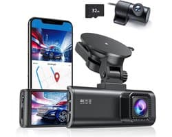 AMA® Dashcam Voor en Achter - Dashcam - Parkeermonitor - Nachtzicht - 170° Groothoek