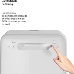 AMA® Mini Vaatwasser - Tafelvaatwasser - Vaatwasser - Wit - 43.5x43.5x44cm — thumbnail 4