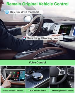 5-in-1 draadloze CarPlay-adapter en Android Auto-adapter ondersteunen Netflix/YouTube - CarPlay Ai Box Convert CarPlay Dongle TF-kaart/U-disk Magic Link geschikt voor OEM bekabelde CarPlay/Android Auto's — thumbnail 4