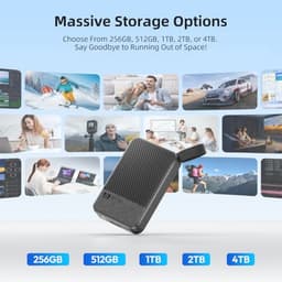 Draagbare 1TB Externe SSD - Compatibel met Phone 15/16, PC, Tablets, PS5 en PS4 — thumbnail 3