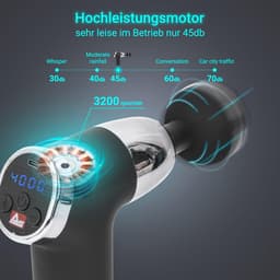 Massagepistool met USB-oplaadfunctie en 4 massagekoppen voor diepe weefselmassage — thumbnail 5