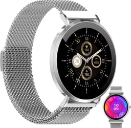 Denver Smartwatch - AMOLED - Hartslagmeter - Saturatiemeter - 100 sportmodi - Milanees bandje - Android iOS - SWC394S — thumbnail 1