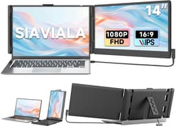 Siaviala P6 14" Laptop Monitor | Plug & Play via Type-C | 180° Draaibaar | FHD 60Hz | Universele Compatibiliteit Laptop & Smartphone | 200% Productiviteit | Compatibel met Mac/Windows/PS5 | Extended/Mirrored Mode | Inclusief Alle Kabels — thumbnail 1