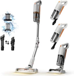 TurboTronic CV11 Steelstofzuiger met flexibele Arm en Handstofzuiger Draadloos - Oranje/Zilver — thumbnail 1
