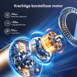 Hiaonyx Steelstofzuiger Draadloos, 42000Pa, Tot 50 minuten werking, Met 2 verwisselbare accu’s, 1,6L stofcontainer, Geschikt voor huisdierenharen en tapijt, Paars — thumbnail 4