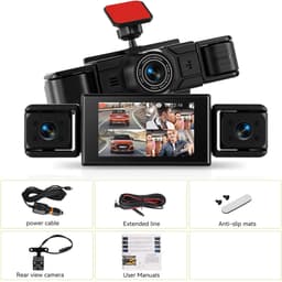 CYRO - Dashcam - Dashcam voor Auto - Dashcam voor auto Voor en Achter - Nachtzicht - Bewegingsdetectie - Parking Monitor - Zwart — thumbnail 4