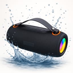 SyncGear Bluetooth Speaker 30W – Draagbare Draadloze Speaker met RGB Lichtshow - Muziekbox - Tot 20 uur - Geluidsbox - Zwart — thumbnail 1