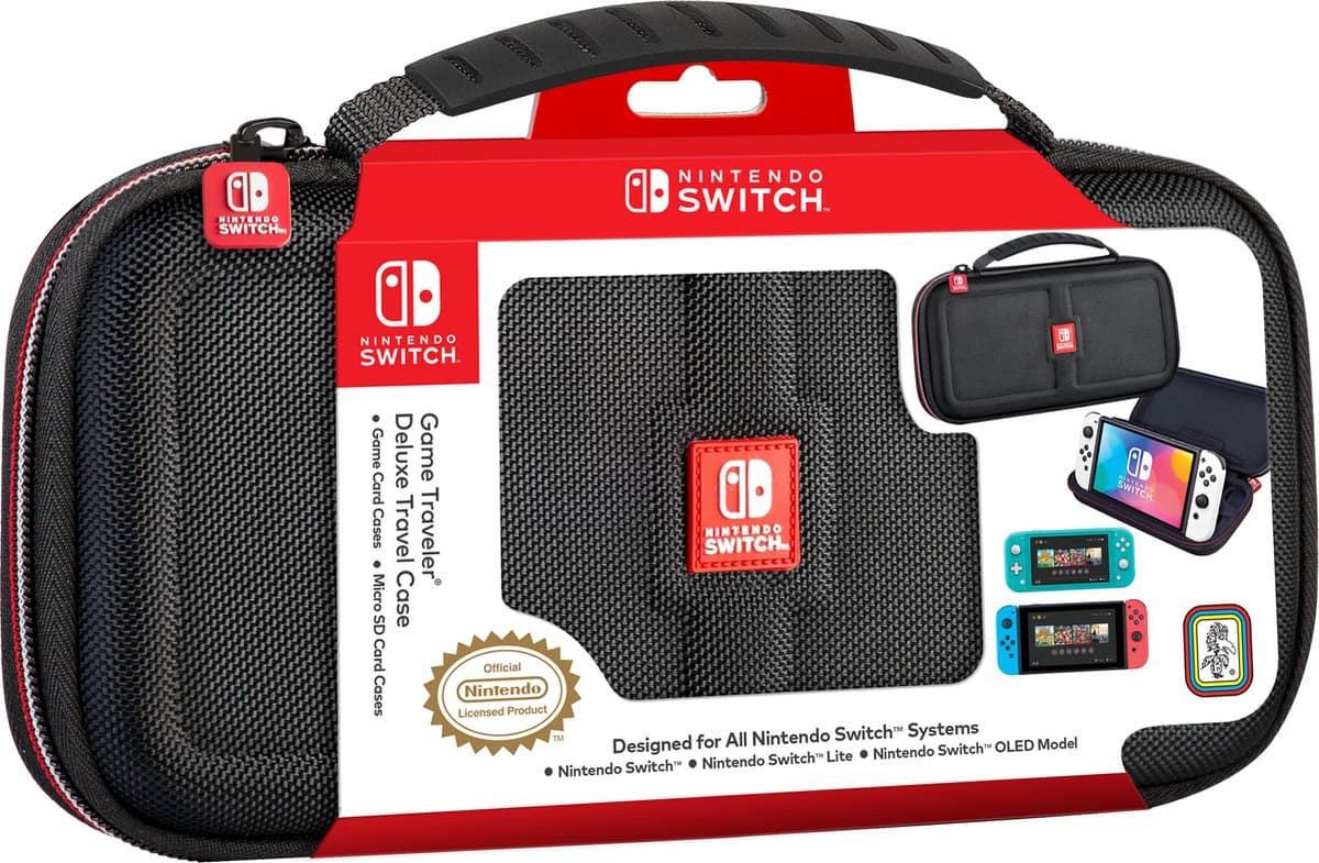 Game Traveler Official Licensed Beschermhoes - Consolehoes - Nintendo Switch - Zwart — afbeelding 1