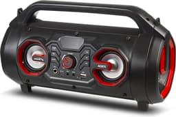 Audiocore AC875 Bazooka Draagbare Bluetooth-luidspreker Boombox 30W (20W + 5Wx2) IPX4 Spatwaterdicht / Radio / microSD / Aux-In / USB / Verlichting / Microfoonpoort / Afstandsbediening — thumbnail 4