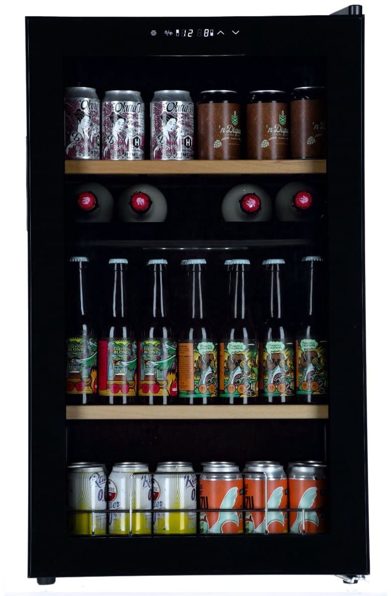 Bierkoelkast Montréal - vol glazen deur - 78 flessen - Koelkast horeca - Bier koelkast voor Thuis - Flessenkoelkast- Drank koelkast - Bierkast — afbeelding 1
