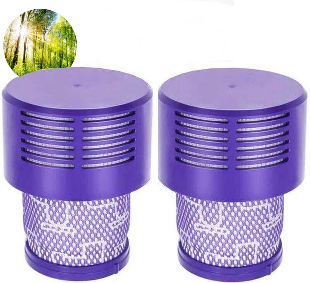 2 x HEPA filter geschikt voor Dyson V10 Sv12 stofzuiger Total Clean, Parquet, Motorhead, Animal wasbaar steelstofzuiger DY-969082-01 - Promessa-Solutions — afbeelding 1