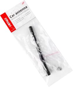 AMIO FM/AM Auto Antenne Mini Universeel Zwart 18 cm met 5/6mm Adapter – Geschikt voor Volkswagen, Audi en Skoda — thumbnail 3