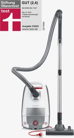 Severin BC 7047 Stofzuiger met Zak – 850W – HEPA 13 – Stil – 9 m Actieradius - vier 360°-wielen — thumbnail 1
