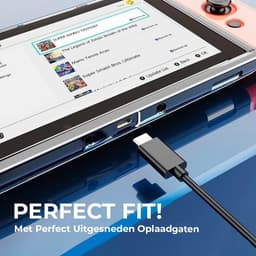 Anti-slip TPU Case Transparant Geschikt voor Nintendo Switch- Shock Case Geschikt voor Nintendo Switch - Beschermhoesje Geschikt voor Nintendo Switch - Silicone hoesje Geschikt voor Nintendo Switch - Beschermend hoesje — thumbnail 5