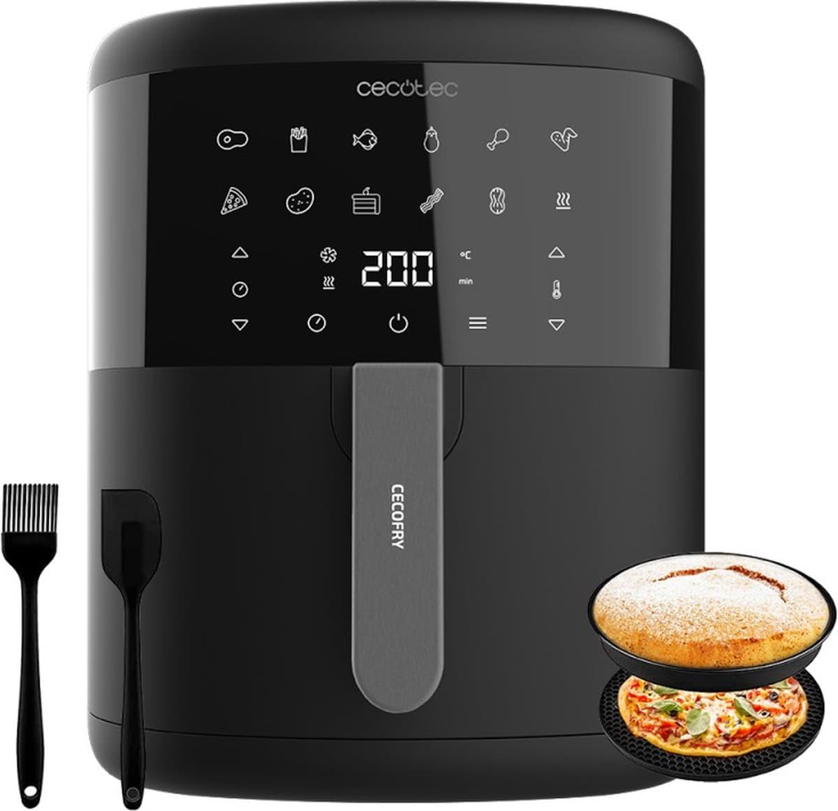 Cecotec Cecofry Bombastik 6000 Full Enkel 6 l Vrijstaand 1700 W Heteluchtfriteuse Zwart — afbeelding 1
