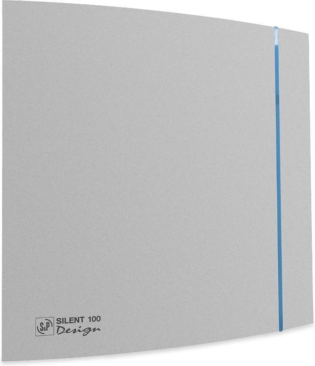 Soler & Palau Silent badkamerventilator - Design - 100cz - zilver — afbeelding 1