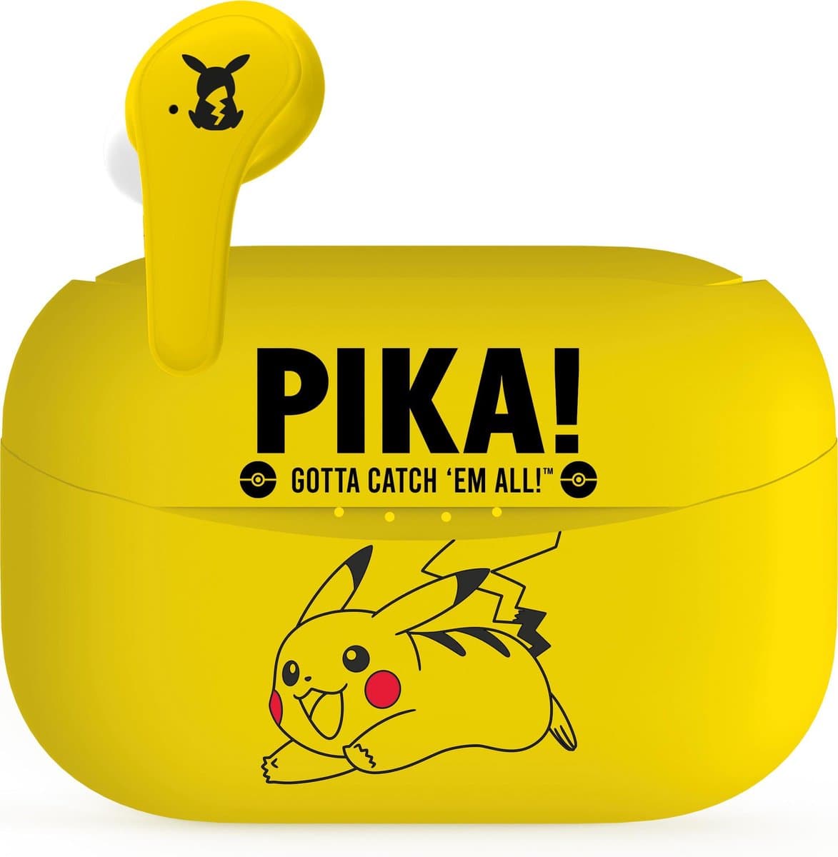 Pokémon - Pikachu - draadloze oordopjes - met oplaadcase - touch control - extra eartips - TWS earpods bluetooth — afbeelding 1